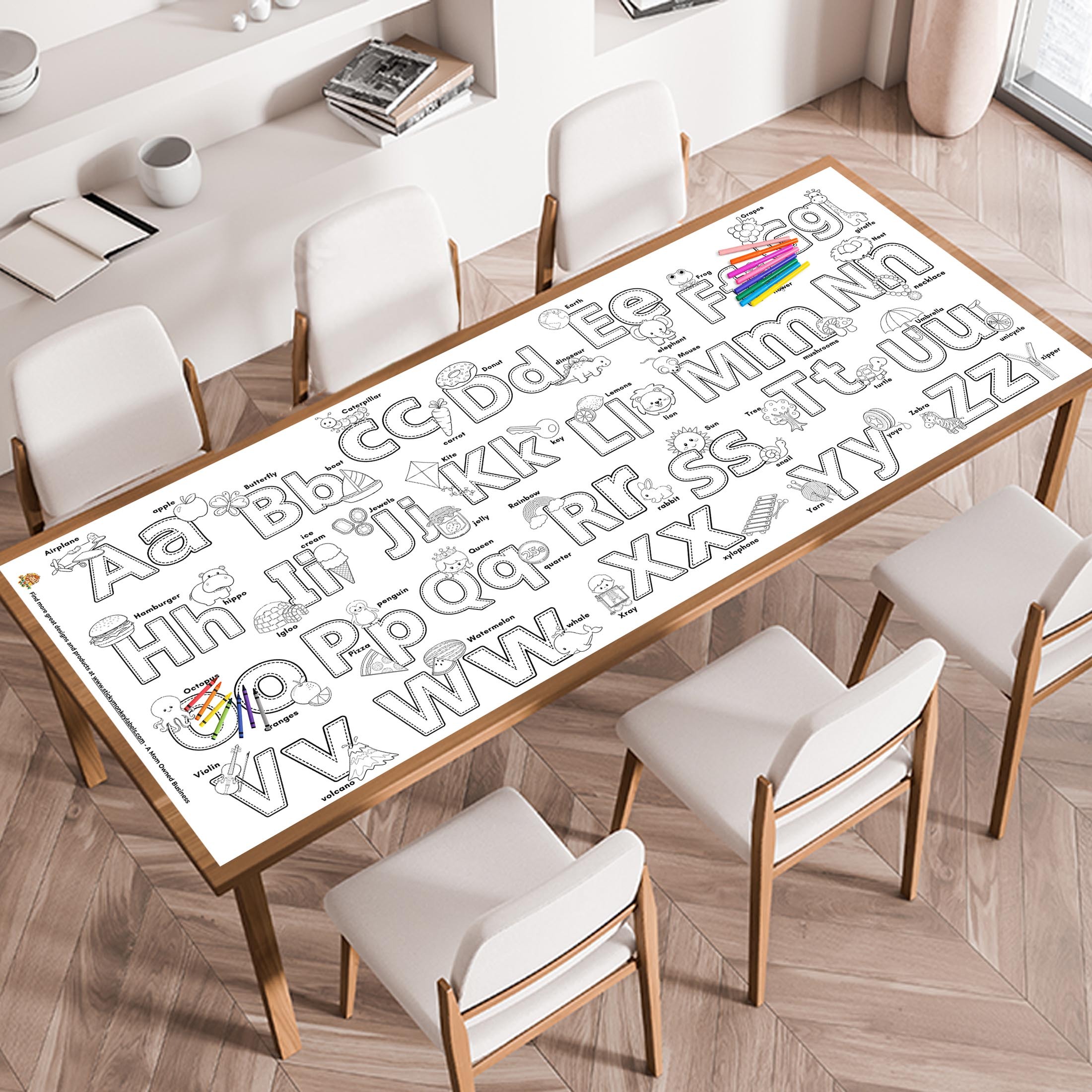 Letter Recognition Coloring Poster